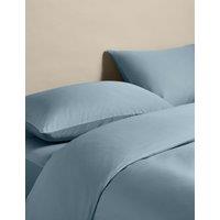 M&S Egyptian Cotton 400 Thread Count Silky Bedding Set Dusty Blue