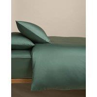 M&S Egyptian Cotton 400 Thread Count Silky Bedding Set Smokey Green