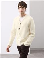 Pure Merino Wool Textured Cardigan
