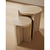 M&S Cove Nest of Side Tables Natural