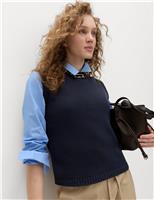 Cotton Rich Slim Fit Knitted Vest