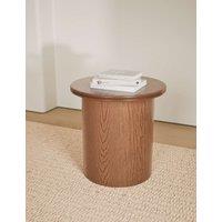 M&S Drum Side Table Chestnut