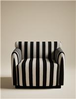 Striped Accent Chair