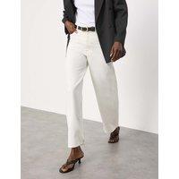 Autograph High Waisted Wide Leg Jeans Ecru