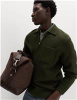 Half Zip Knitted Polo Jumper