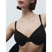 Body by M&S Body Invisibles Non-Padded Wired Demi Cup Bra (F+) Black