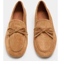 M&S Bow Flat Loafer Pumps Tan