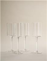 Set of 4 Straight Sided Wine Glasses