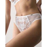 Autograph Savannah High Waisted High Leg Knickers White