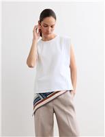 Cotton Modal Blend Ribbed Tank Top