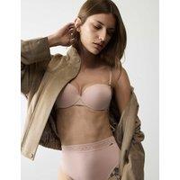 Autograph Boston Microfibre Wired Push Up Balcony Bra Mallow