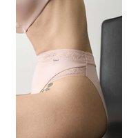 Autograph Boston Microfibre No VPL High Leg Knickers Mallow