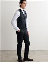 Tailored Fit Pure Wool Twill Waistcoat