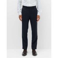 M&S SARTORIAL Regular Fit Pure Wool Striped Suit Trousers Navy