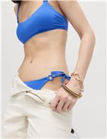 Trim Detail High Leg Bikini Bottoms