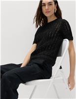 Cotton Rich Textured Knitted Top