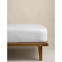 M&S Egyptian Cotton 400 Thread Count Silky Deep Fitted Sheet White