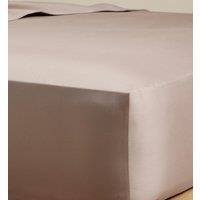 M&S Egyptian Cotton 400 Thread Count Silky Deep Fitted Sheet Putty