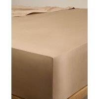 M&S Egyptian Cotton 400 Thread Count Silky StayPut Fitted Sheet Biscuit