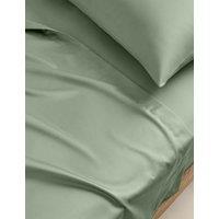 M&S Egyptian Cotton 400 Thread Count Silky Flat Sheet Sage