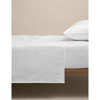 M&S Egyptian Cotton 400 Thread Count Silky Flat Sheet White