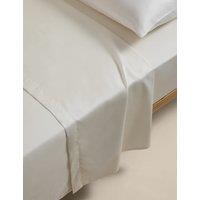 M&S Egyptian Cotton 400 Thread Count Silky Flat Sheet Cream