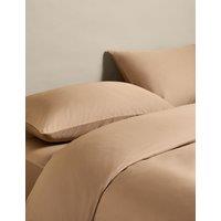 M&S Egyptian Cotton 400 Thread Count Silky Bedding Set Biscuit