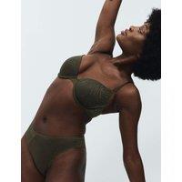 Body by M&S Body Lace Wired Demi Cup Bra (A-E) Dark Olive