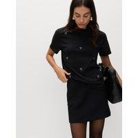 M&S Pure Cotton Embellished T-Shirt Black