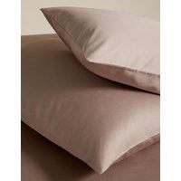 M&S 2 Pack Egyptian Cotton 400 Thread Count Silky Pillowcases Putty