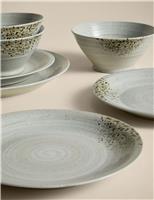 12 Piece Textured Spin Dinner Set