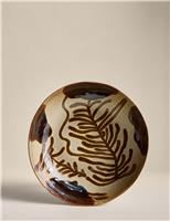 Painterly Large Stoneware Serving Bowl