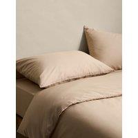 M&S Stay Cool Lyocell Rich Bedding Set Biscuit
