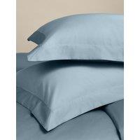 M&S 2 Pack Egyptian Cotton 400 Thread Count Silky Oxford Pillowcases Dusty Blue