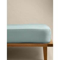 M&S Stay Cool Lyocell Rich Fitted Sheet Seafoam