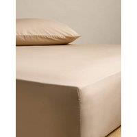 M&S Stay Cool Lyocell Rich Fitted Sheet Biscuit
