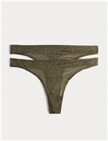 2 Pack Body Invisibles Lace Thongs