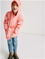 M&S 3 in 1 Polka Dot Fisherman Coat (2-8 Yrs) Medium Coral