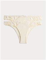 2 Pack Embrace Brazilian Knickers