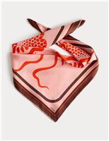 Pure Silk Woven Printed Square Scarf