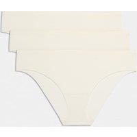 Body by M&S 3 pack Body Invisibles No VPL Brazilian Knickers Ivory