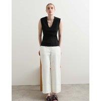 JAEGER Jersey V-Neck Vest Top Black