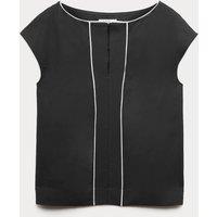 JAEGER Top with Linen Black