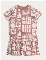 Kids Sealife Graphic Short Pyjamas (1-8 Yrs)