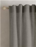 M&S Cotton Linen Blend Sheer Multiway Curtains Neutral
