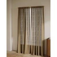 M&S Cotton Linen Blend Sheer Multiway Curtains Neutral