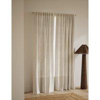 M&S Cotton Linen Blend Sheer Multiway Curtains Multi