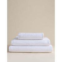 M&S Pure Cotton Waffle Towel White