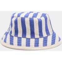 M&S Baby Chunky Stripe Twill Bucket Hat (0-3 Yrs) Blue Mix