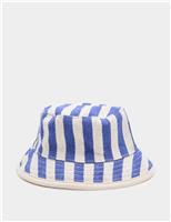 Baby Chunky Stripe Twill Bucket Hat (0-3 Yrs)